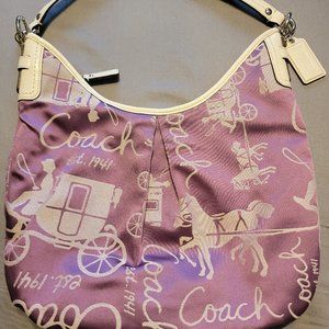 Purple coach bag
